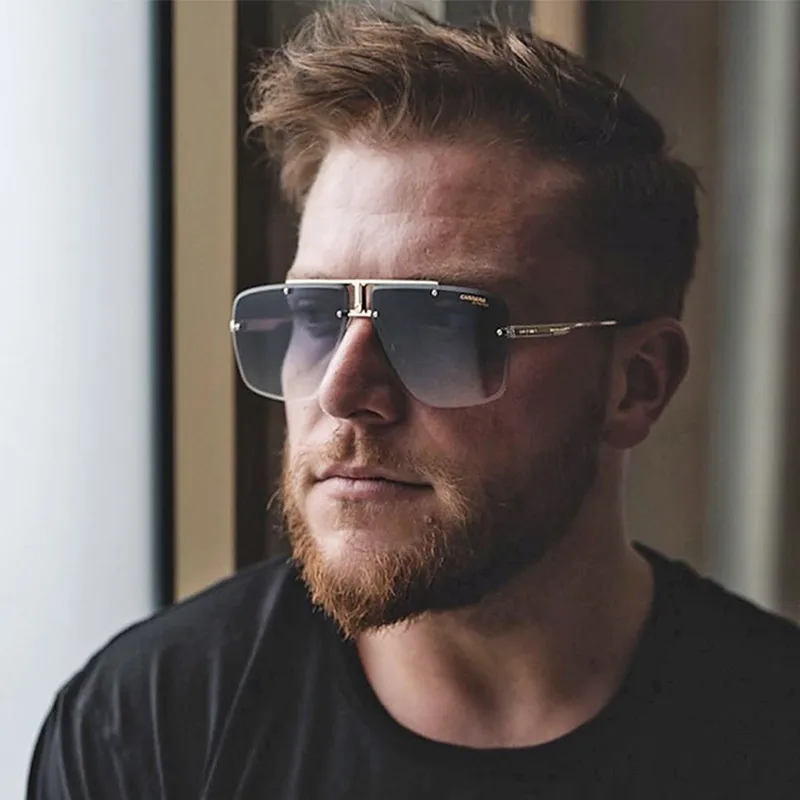 Fashion Anti-blue Prevent Glare Rimless Square Glasses Wholesale