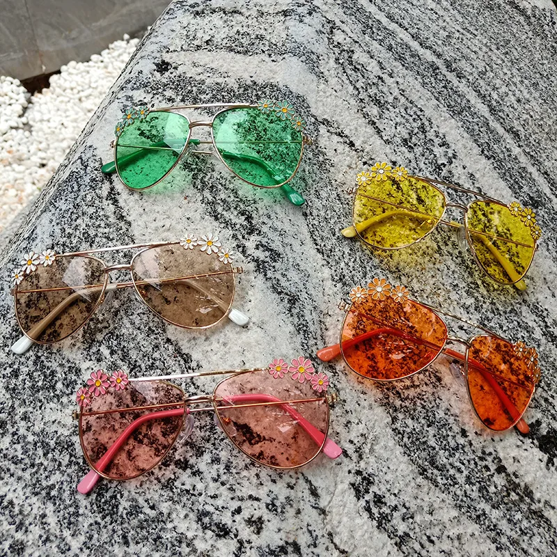 Cute UV Protection Resin Kids Sunglasses