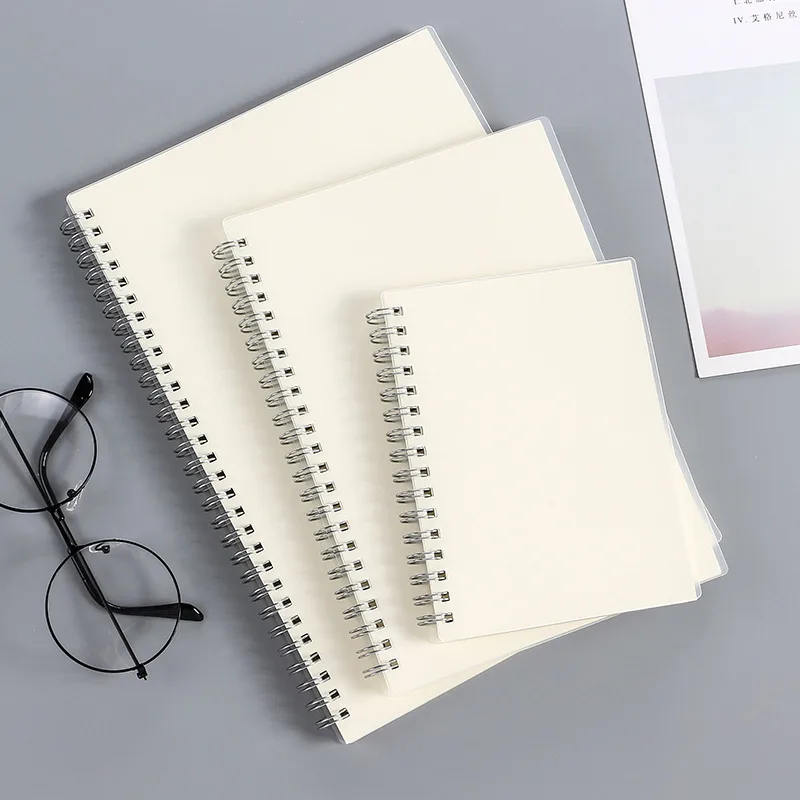 Wholesalecreative A5/b5/a6 Coil Frosted Simple Horizontal Line Notebook Nihaowholesale