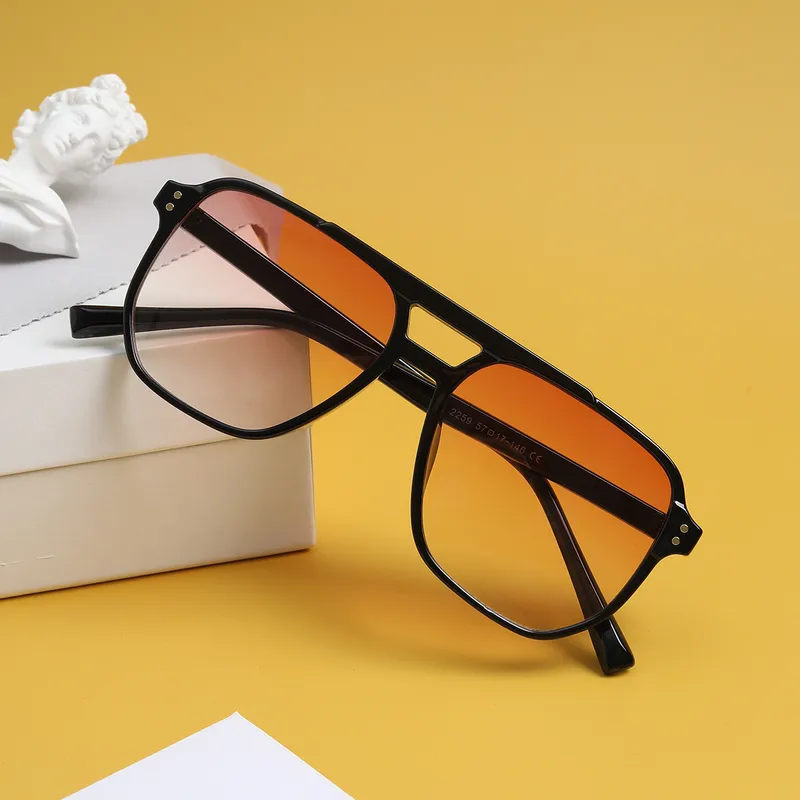 Wholesale Solid Color Square Frame Sunglasses Nihaowholesale