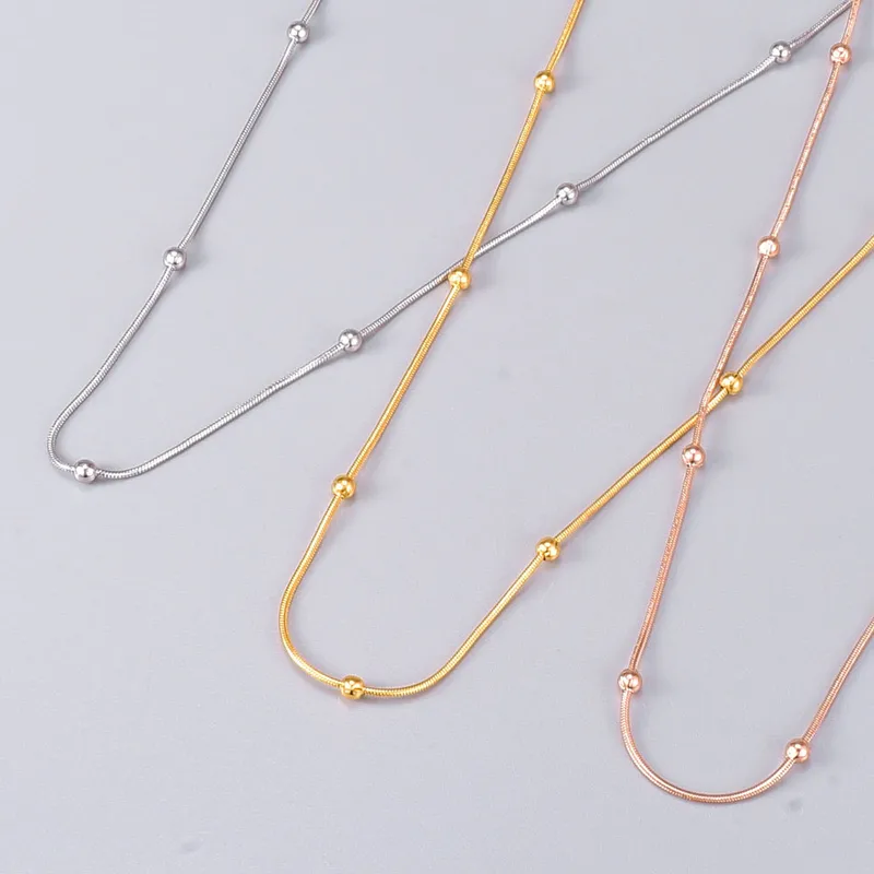 Wholesale Jewelry Heart 304 Stainless Steel Titanium Steel 18K Gold Plated Inlaid Shell Inlaid Gold Necklace