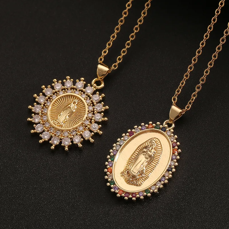 Christian Catholic Virgin Mary Pendant Necklace Wholesale Nihaowholesale