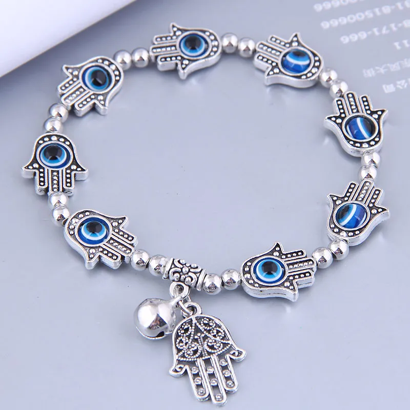 Retro Metal Demon Eye Plam Pendent Bracelet Wholesale Nihaowholesale