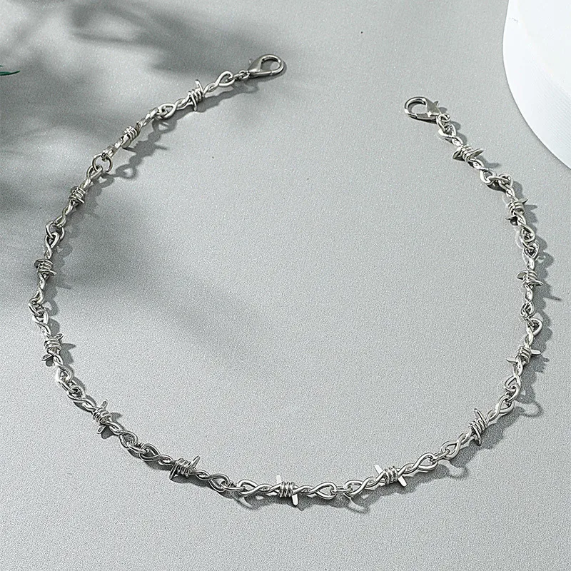 Wholesale Jewelry Punk Style Thorns Chain Necklace Bracelet Nihaowholesale
