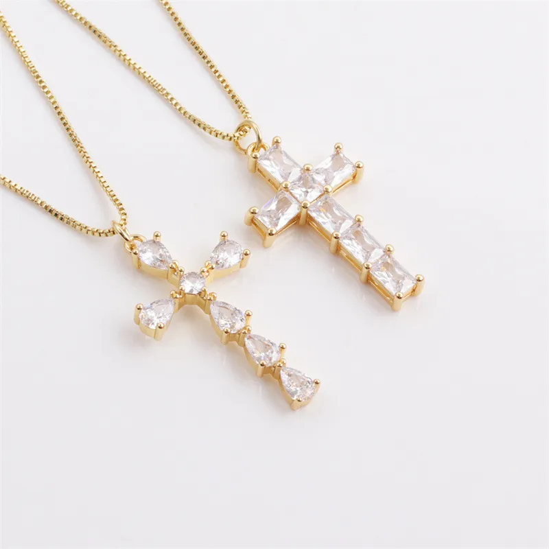 Retro Copper Plated Cross Necklace Wholesale Nihaowholesale