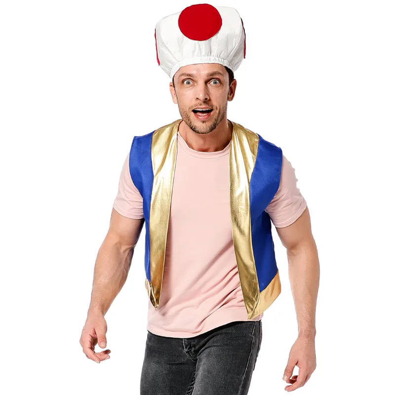 Wholesale Halloween Cosplay Red Dot Mushroom Head Chino Captain Costume Nihaowholesale