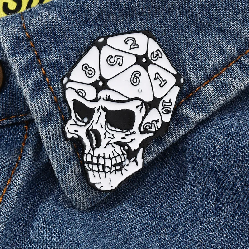 Halloween Skull Dice Ghost Pumpkin Brooch Set Wholesale Nihaowholesale