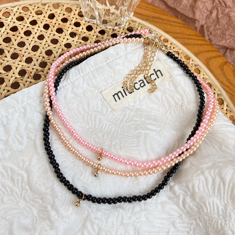 New Bohemian Colorful Miyuki Beads Shell Double Necklace Wholesale Nihaowholesale