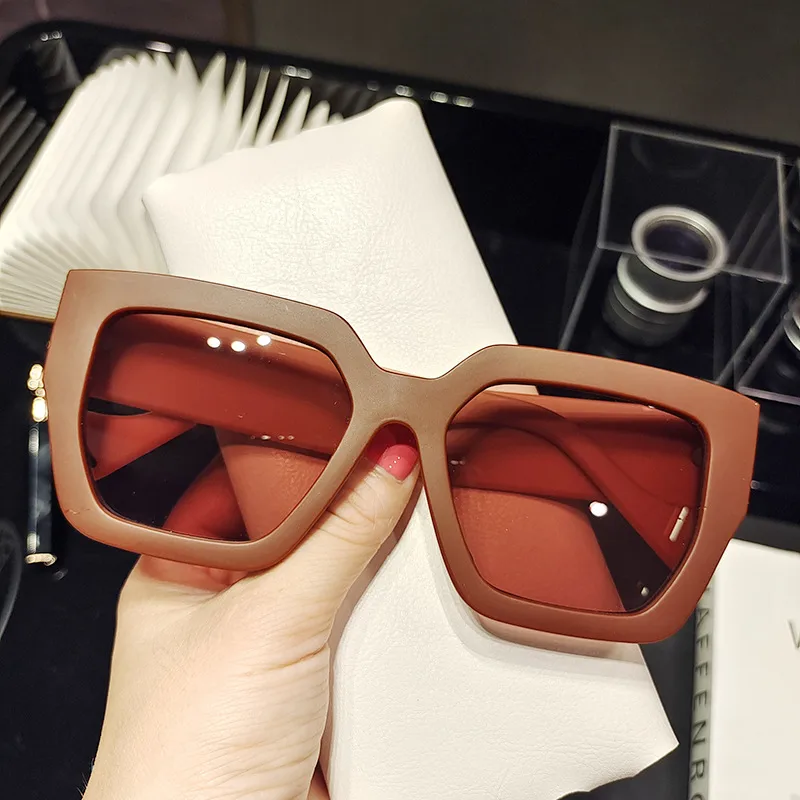 Simple Square Frosted Rough Frame Sunglasses Wholesale Nihaowholesale