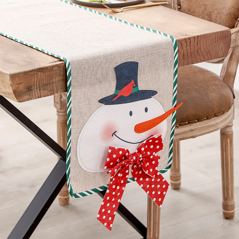 Christmas Snowman Linen Insulation Placemat Wholesale Nihaowholesale