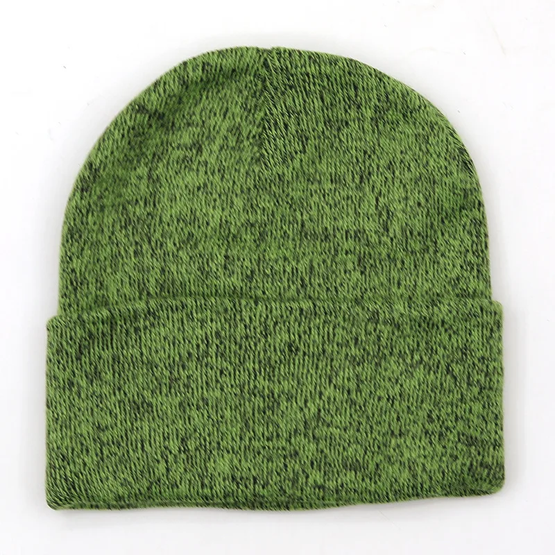 Korean Pure Color Curled Knitted Hat Wholesale Nihaowholesale