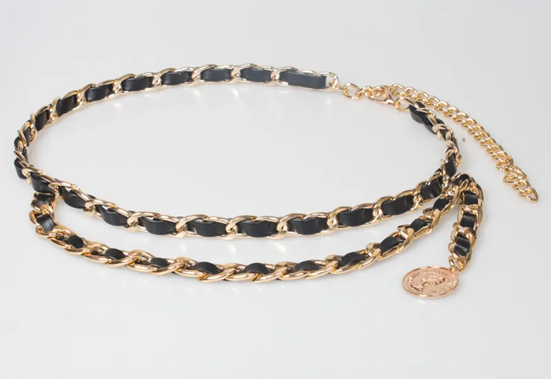 Retro Coin Pendant Braided Waist Chain Wholesale Nihaowholesale
