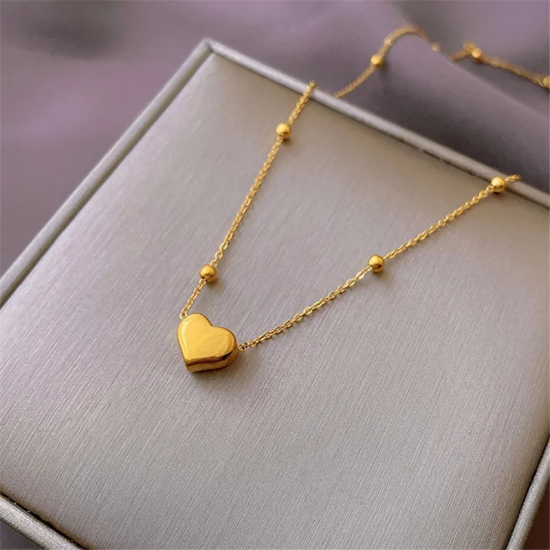 304 Stainless Steel 18K Gold Plated Simple Style Plating Geometric Necklace