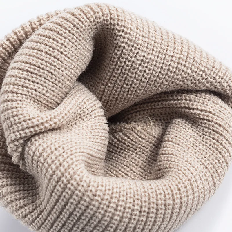 Unisex Simple Style Solid Color Crimping Wool Cap