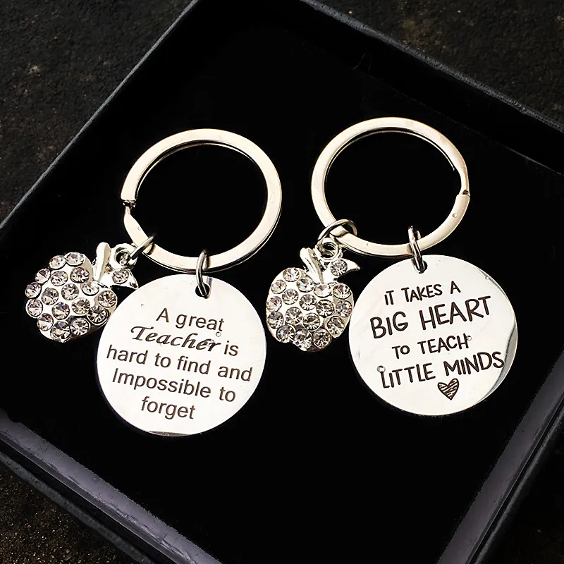 Teacher's Day Graduation Gift Stainless Steel Keychain