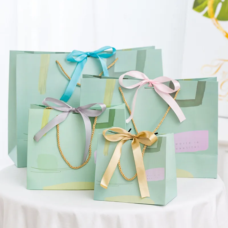 Gift Bag Clothing Shopping Bag Wrapping Paper Bag Item Bag Return Gift Bag Wholesale
