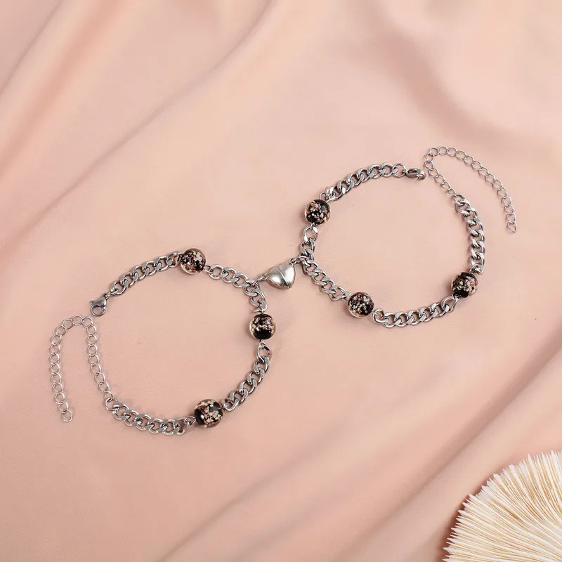 Novelty Geometric 304 Stainless Steel No Inlaid Bracelets In Bulk