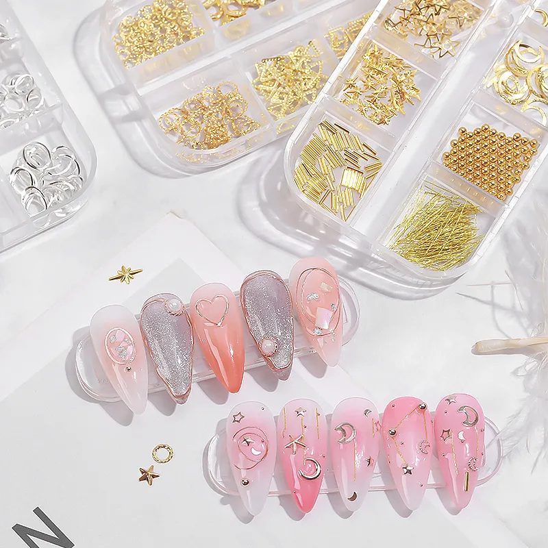 Fashion Geometric Alloy Nail Patches Nail Supplies