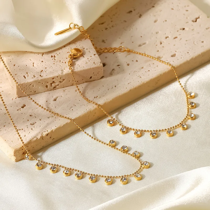 Wholesale Jewelry Fashion Geometric Stainless Steel Plating Necklace
