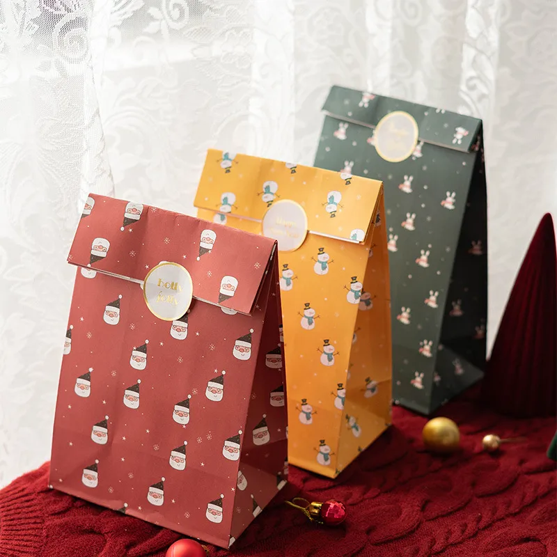 New Christmas Cartoon Creative Handheld Paper Gift Bag