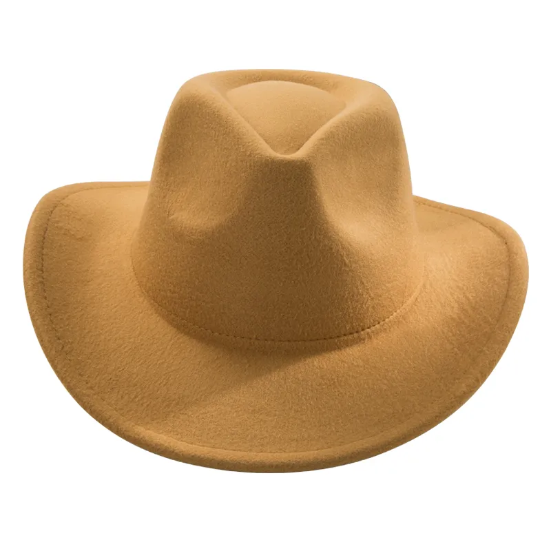 Unisex Vintage Style Solid Color Big Eaves Cloche Hat