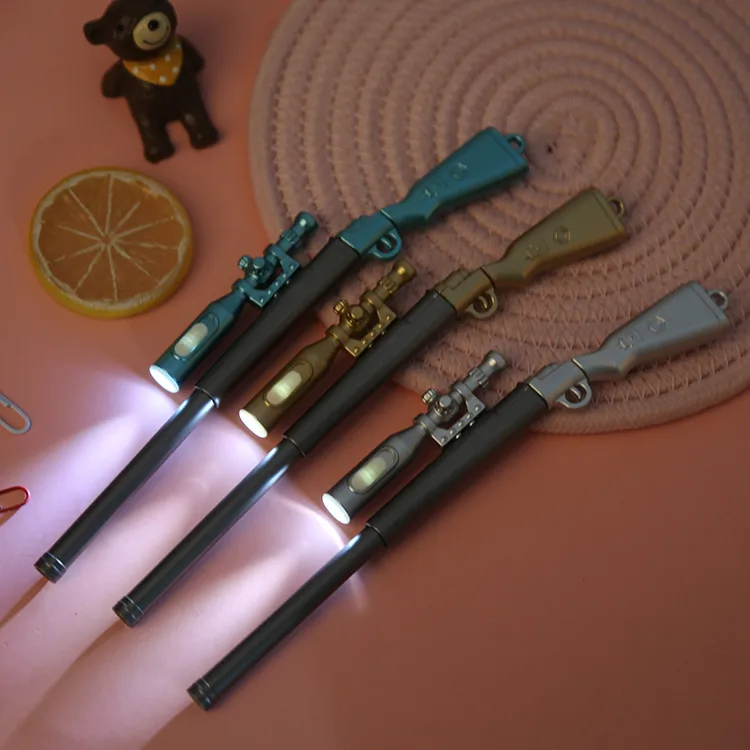 Creative Sniper Rifle Modeling Student Stationery Luminous Gel Pen 1 Pcs