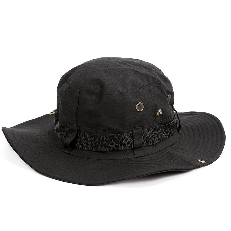 Unisex Simple Style Solid Color Grommet Eyelet Flat Eaves Sun Hat