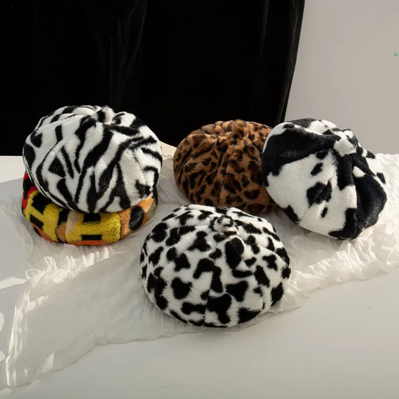 Unisex Vintage Style Graffiti Eaveless Beret Hat