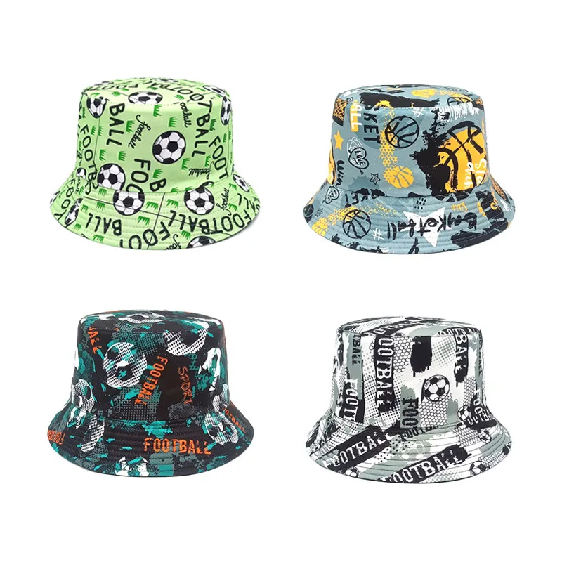 Unisex Retro Printing Printing Big Eaves Bucket Hat