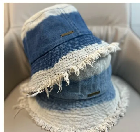 Women's Beach Color Block Big Eaves Bucket Hat