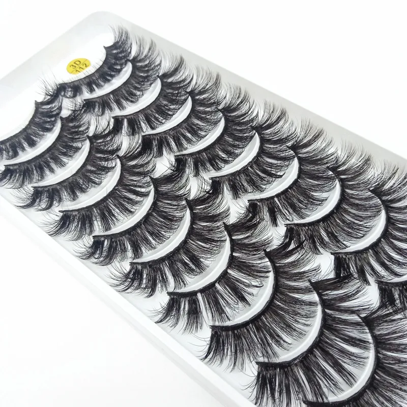 Lady Solid Color Chemical Fiber False Eyelashes 1 Set