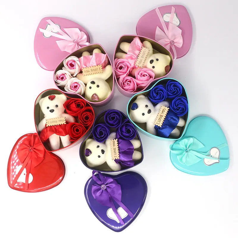 Valentine's Day Romantic Animal Soap Flower Wedding Date Rose Flower
