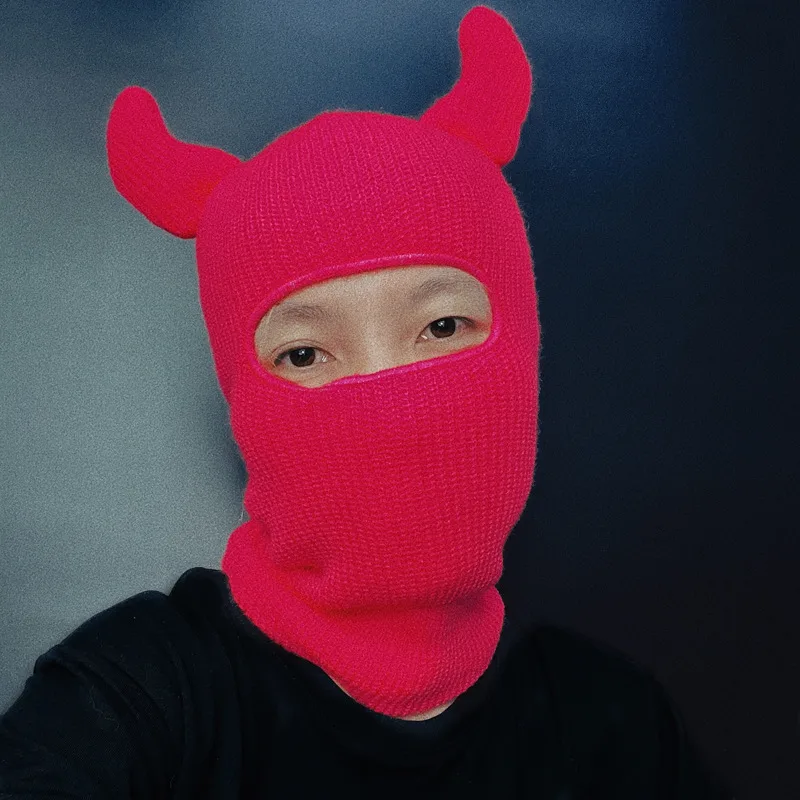 Unisex Hip-hop Retro Streetwear Cattle Ear Warap Wool Cap