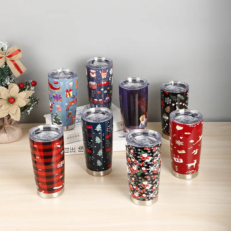 Christmas Vacation Cartoon Stainless Steel Water Bottles 1 Piece