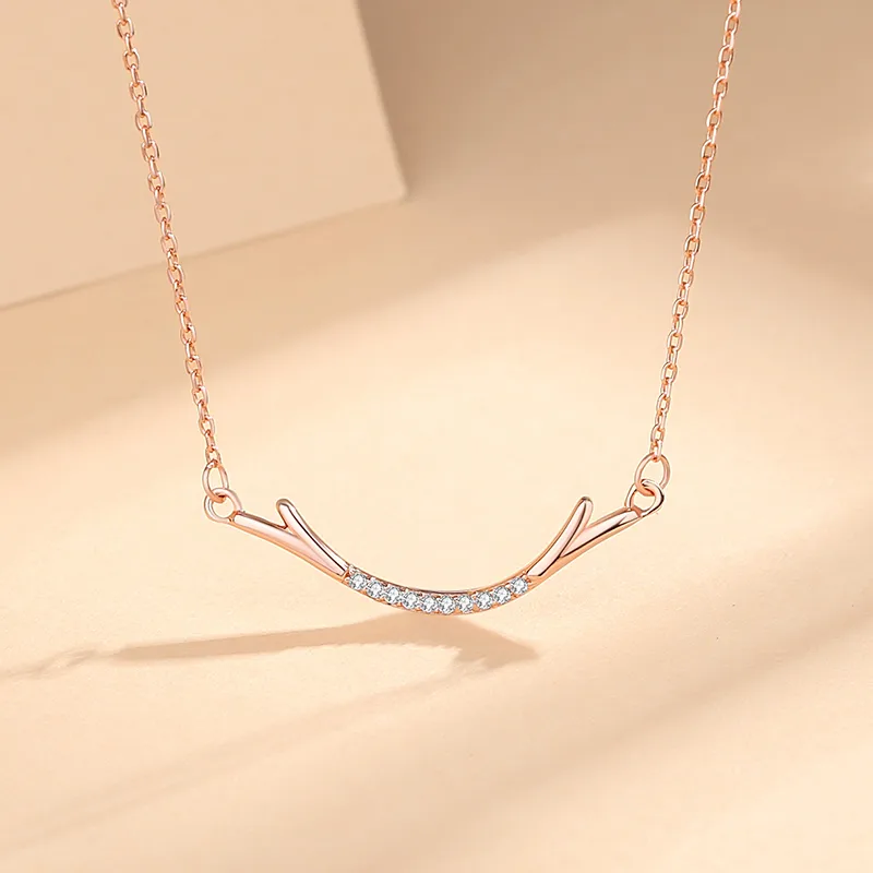 925 Sterling Silver Zircon Cable Chain Plating Inlay Geometric Necklace