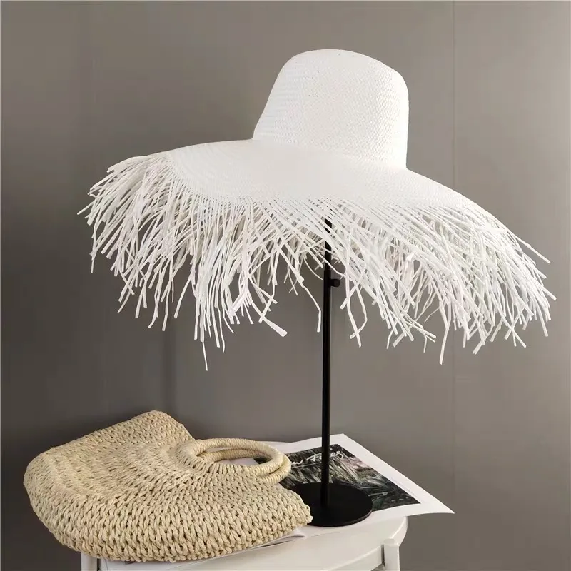 Women's Pastoral Simple Style Solid Color Big Eaves Sun Hat