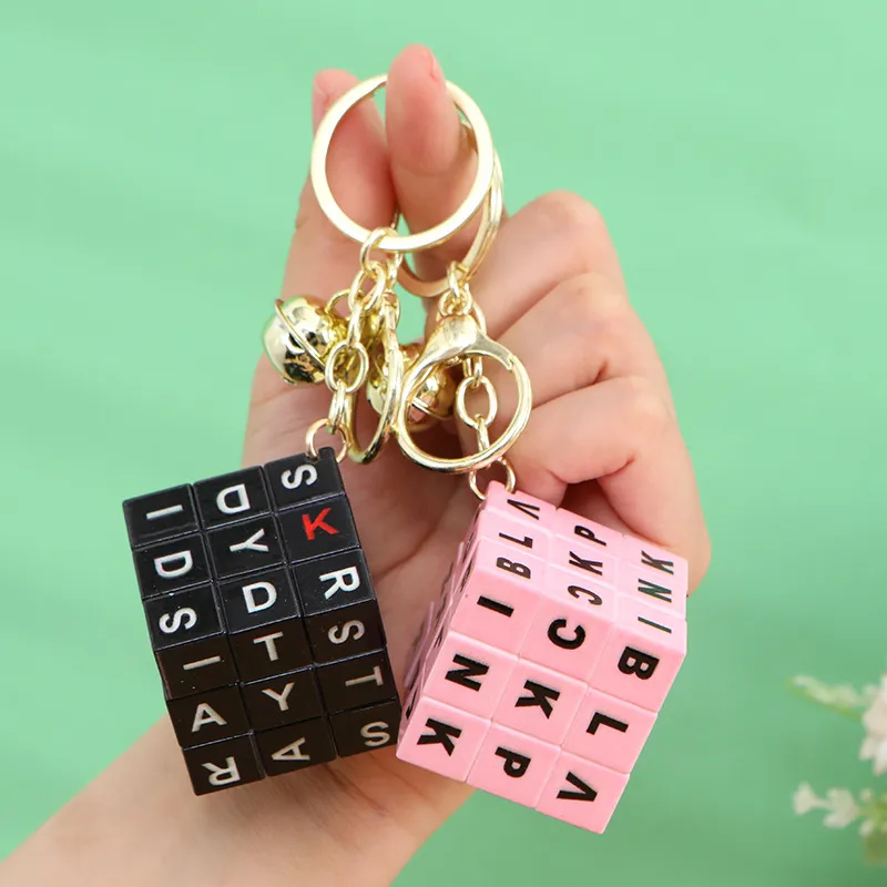 Cute Letter Plastic Unisex Bag Pendant Keychain