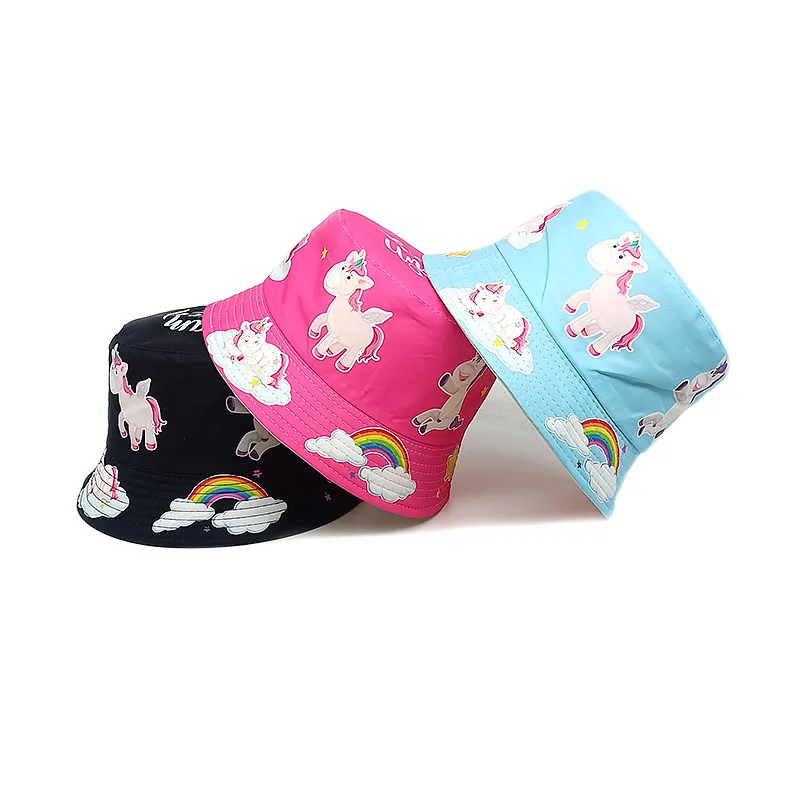 Girl's Cute Simple Style  Printing Bucket Hat