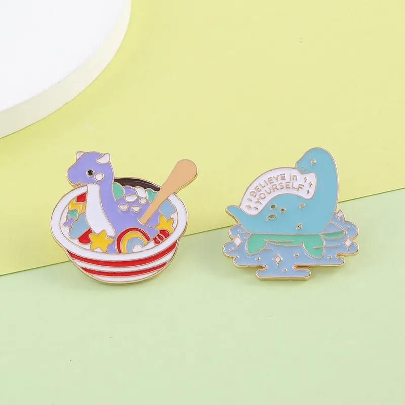 Cartoon Style Animal Alloy Enamel Unisex Brooches