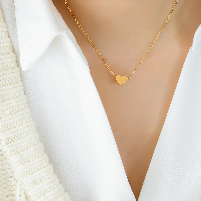 Titanium&stainless Steel Korea Sweetheart Necklace  (mini Heart Rose Alloy) Nhok0224-mini-heart-rose-alloy
