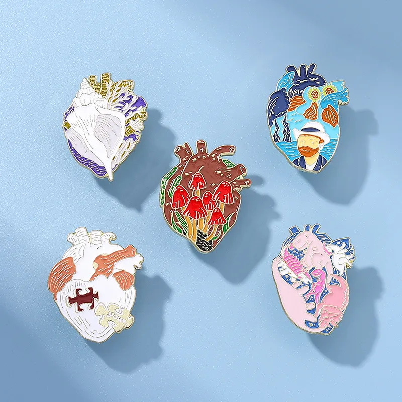 Basic Geometric Alloy Plating Unisex Brooches