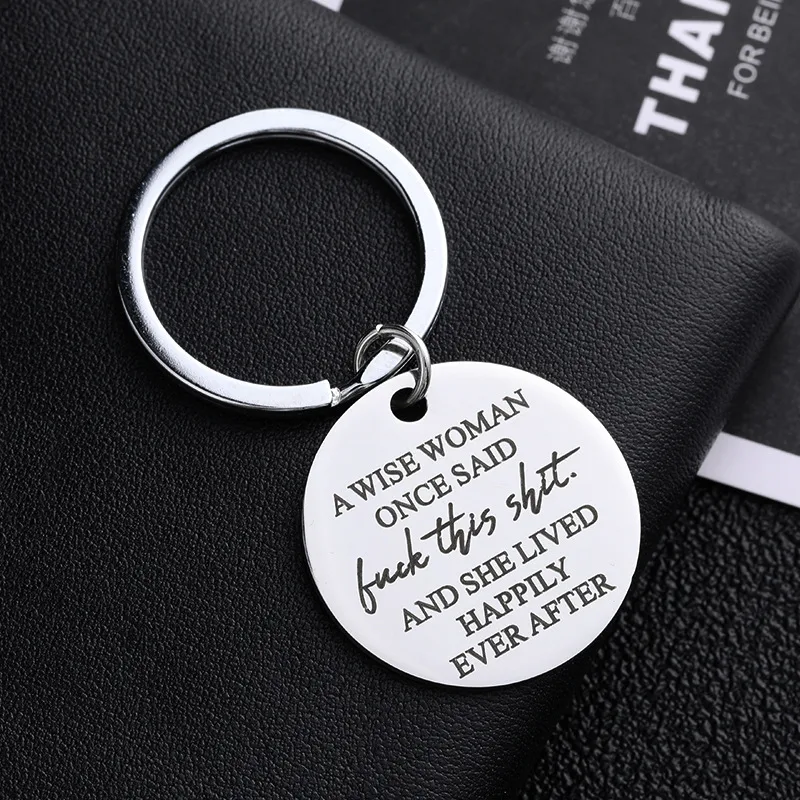 1 Piece Fashion Letter Titanium Steel Plating Unisex Keychain