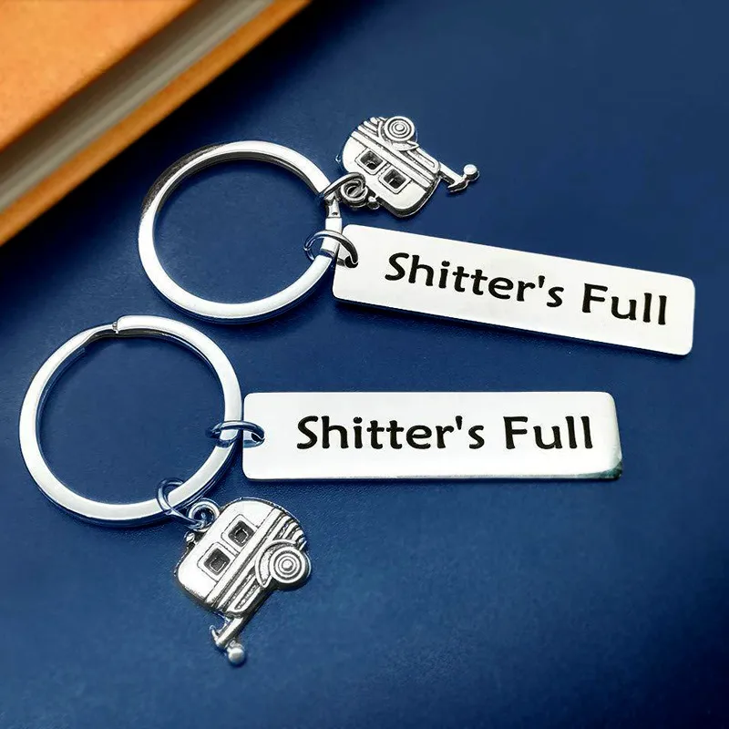 1 Piece Simple Style Word Titanium Steel Polishing Unisex Bag Pendant Keychain