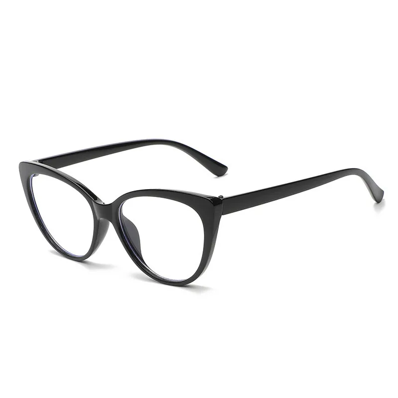 Simple Style Solid Color Pc Cat Eye Full Frame Optical Glasses