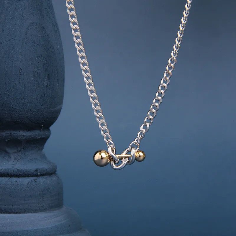 925 Sterling Silver Plating Ball Pendant Necklace