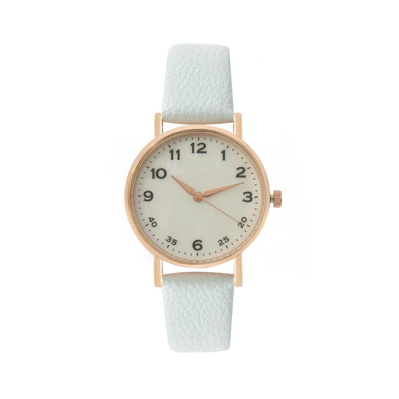 Casual Solid Color Buckle Quartz Women's Watches