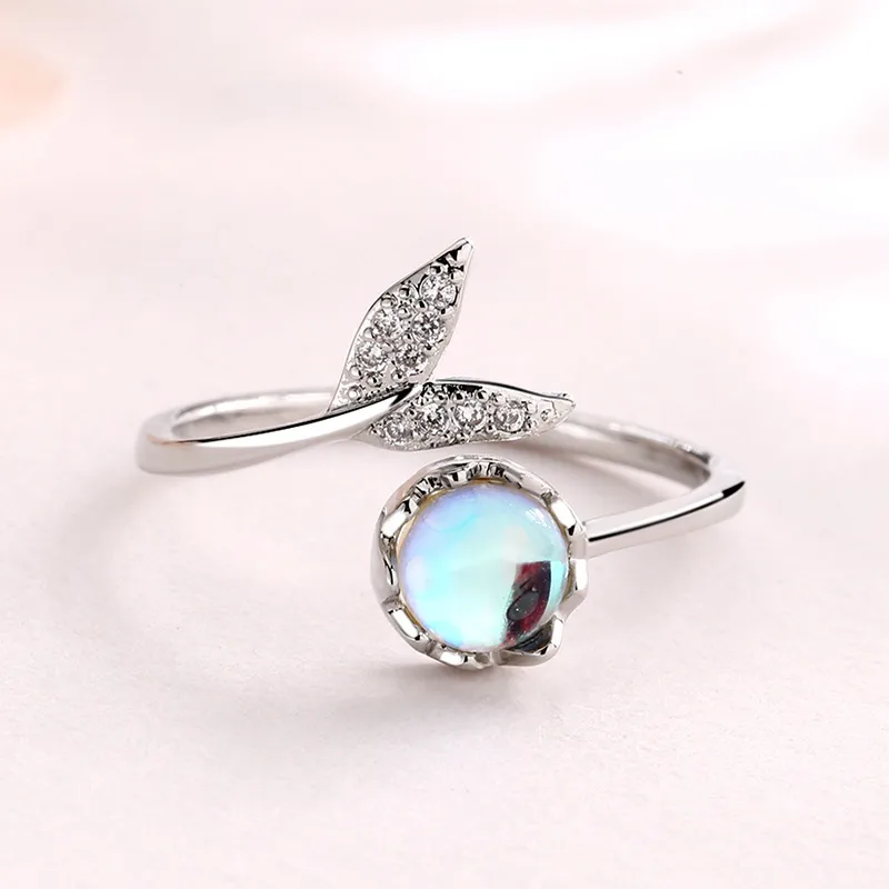 Simple Style Fish Tail Alloy Plating Silver Plated Women's Rings