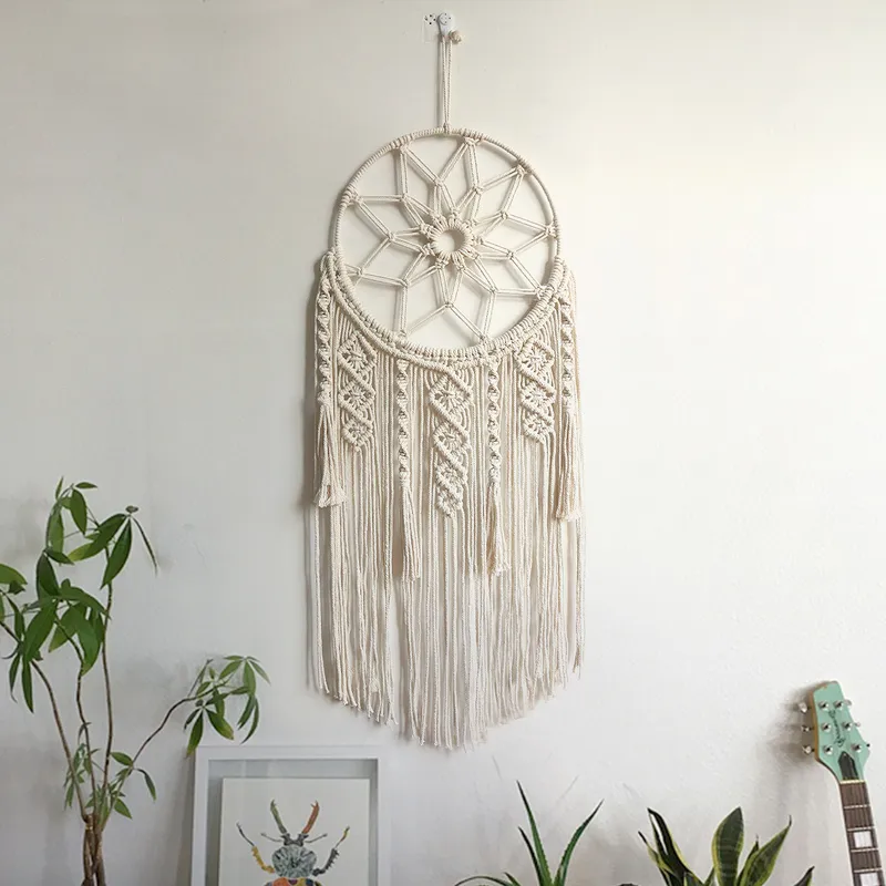 Simple Style Classic Style Circle Solid Color Cotton Pendant Artificial Decorations