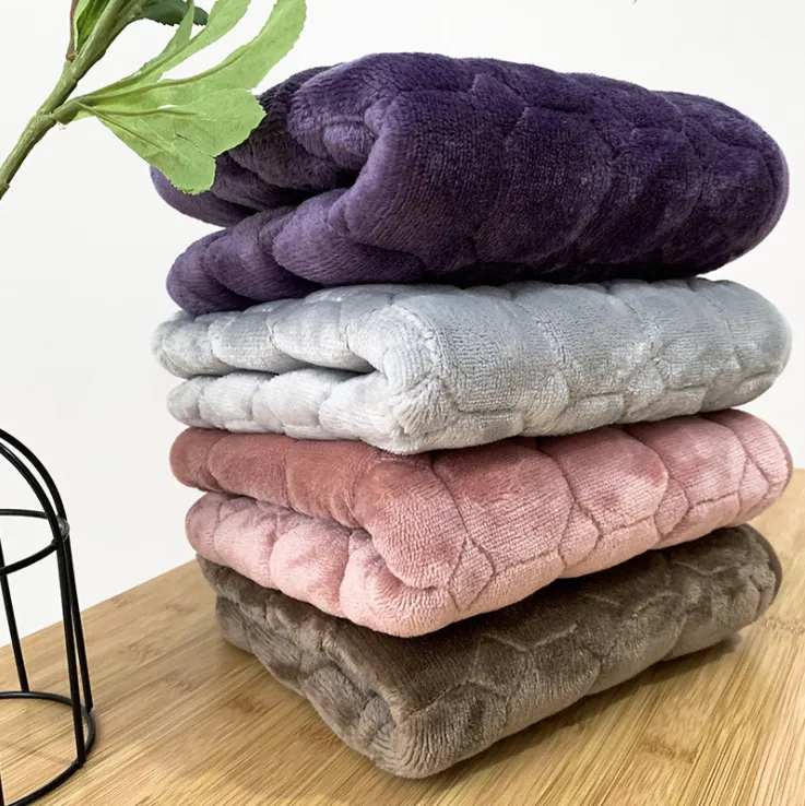 Winter Flannel Padded Non-slip Plush Chair Cushion Office Car Cushion Sofa Restaurant Solid Color Cushion Wholesale