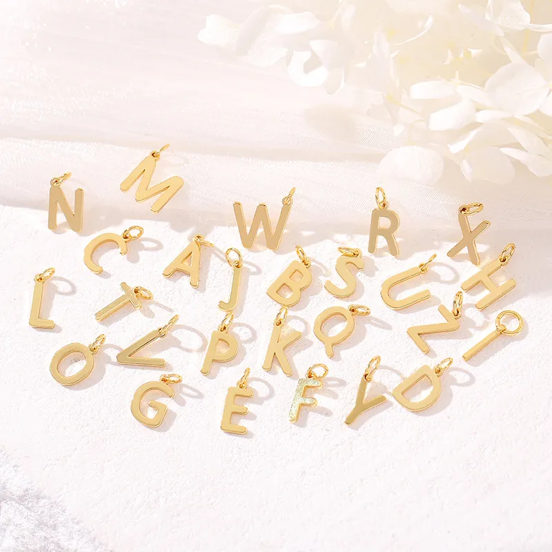1 Piece Copper Letter Pendant
